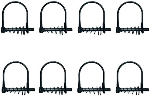 Highwild 8 Pack Silent Shaft Locking Pin with Spring - for Farm Lawn Garden - Hunting Stand Ladder Stands Safety