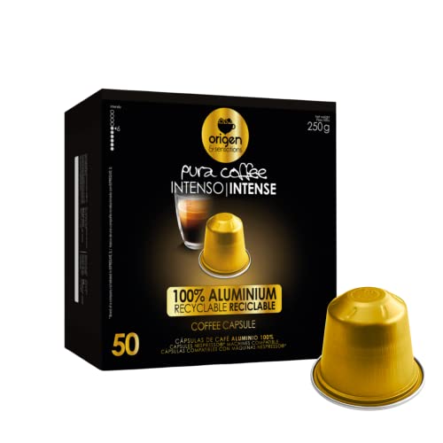Cápsulas Café INTENSO | 50 Cápsulas para Nespresso Compatibles Origen & Sensations | Cápsulas Aluminio Compatibles Nespresso INTENSO Cover