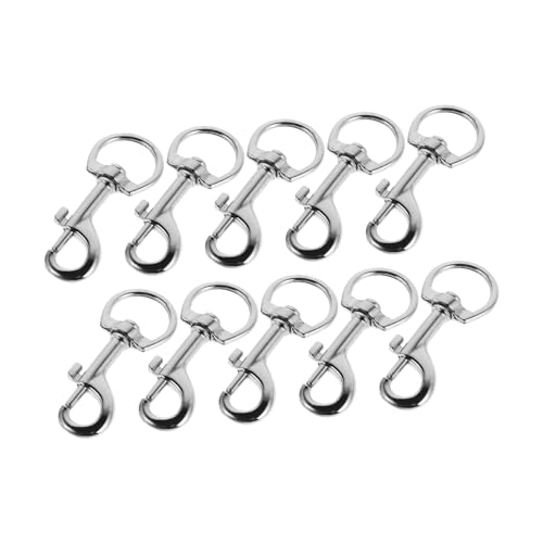 BESPORTBLE 10 Piezas De Hebillas para Llaves De Equipaje Cierres Giratorios para Bolsos Ganchos Giratorios De Metal para Llaveros Ganchos Giratorios Clips A Presión Gancho Tropical para