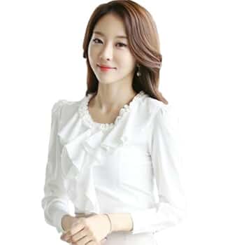 希少人気 アンドエルシー ハート フリル シャツ 白 長袖 38 M 綿　洗える 希少人気 アンドエルシー ハート フリル シャツ 白 長袖 38 M 綿