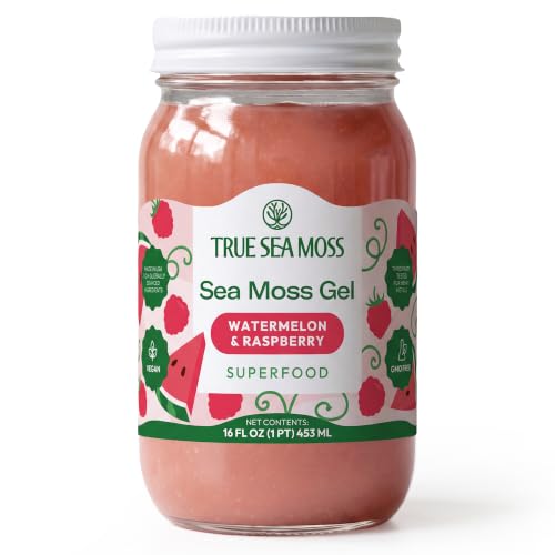 True Sea Moss – Watermelon/Raspberry Gel,Pack of 1 (Labels may Vary)