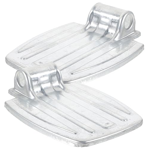 Healeved 1 Pair Wheelchair Supplies Elevating Wheelchair Footplates Wheelchair Parts Wheelchair Pedal for Patient Metal