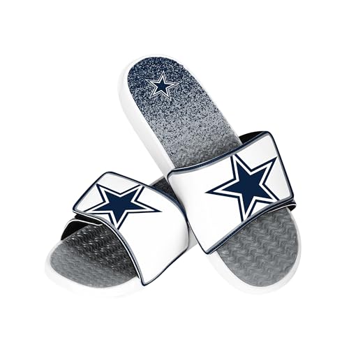 Image of FOCO mens Nfl Primary Team Logo Gradient Gel Slide Sandals