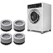 Lot de 4 patins antidérapants en caoutchouc pour machine à laver, anti-vibrations, silencieux, pour table de lavage et sèche-linge - Augmente la hauteur et réduit le bruit