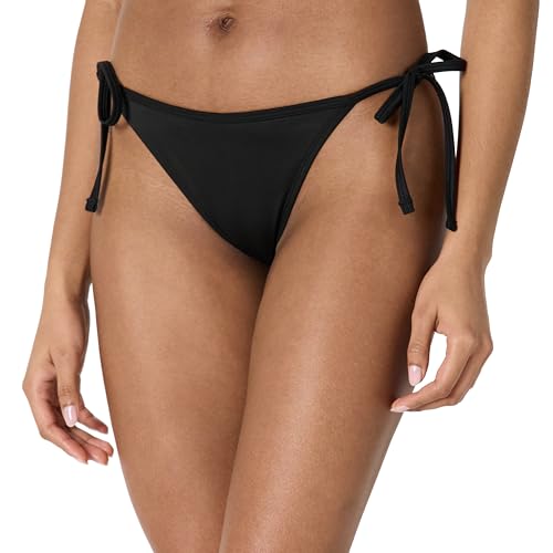 Amazon Essentials Girls Womens Tie Side Bikini Bottom Black X-Large