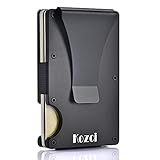 Kozci Slim Metal Wallet RFID Blocking Wallets for Men Front Pocket Minimalist Wallet Business Card C