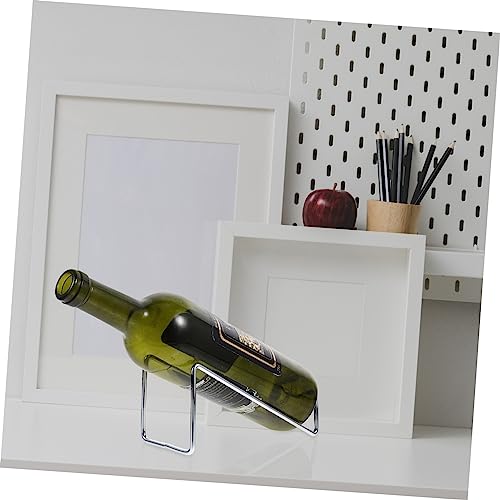 Soporte de botella de vino metálico Alipis 2 piezas miniatura 3