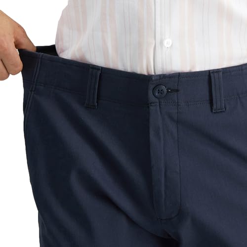 Haggar Men's Life Khaki Comfort Flat Front Slim Fit Chino Pant4