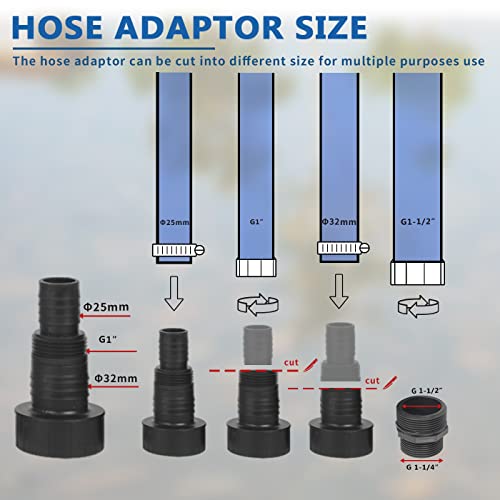 EXTRAUP 1HP 3000 GPH Stainless Steel Submersible Clean Water Transfer Pump Pool Pond Flood Sump Pump - Image 6