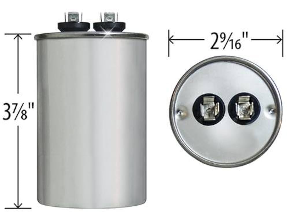 GE Z97F5211-50 uf MFD 440 Volt VAC Genteq® Replacement Round