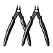 Pinces Coupantes de Côté, Yuanzi 2 Pcs Pinces Coupantes Cisaille Précision Diagonale pour Câble Électrique, Bijoux (Noir)