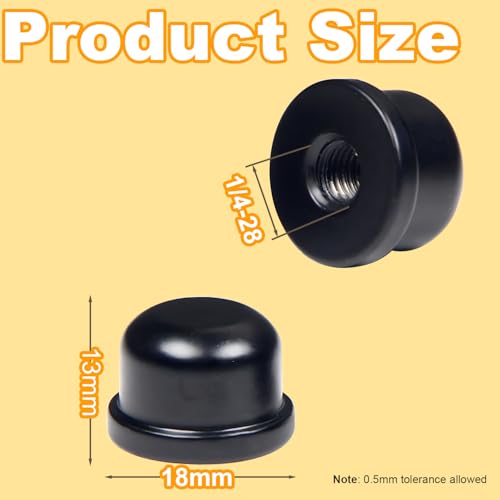 Image of Black Lamp Finials Lampshade Finial Caps Tapped of Tops for Lamp Shade Harp Lamp Finial Knob Lamp Parts and Lighting Accessories Finial 8 Pack