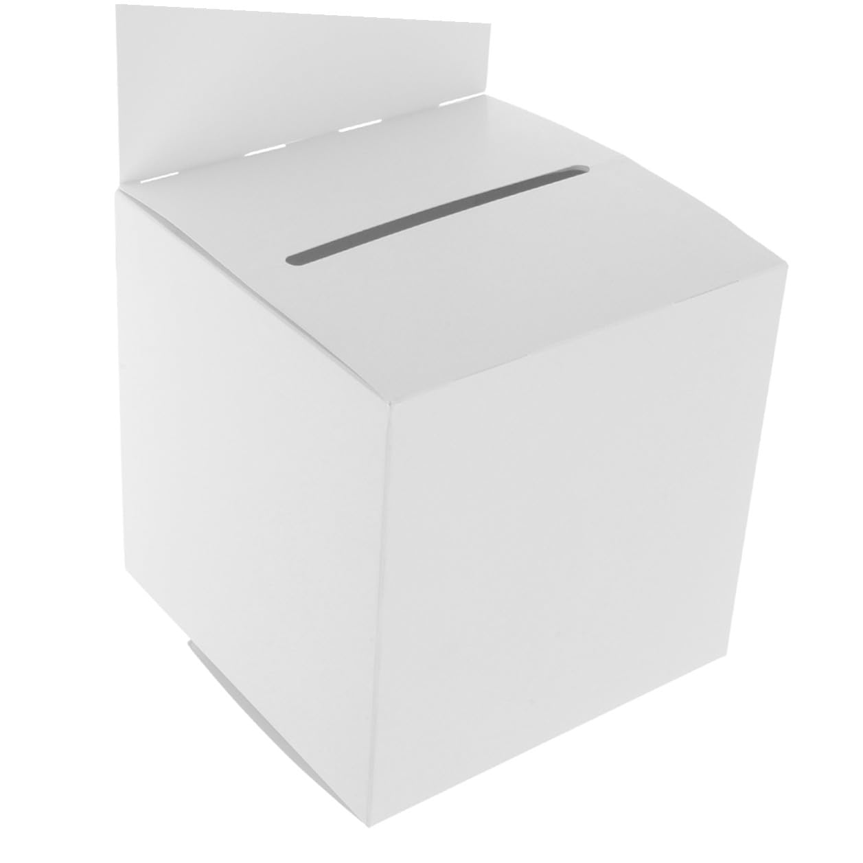 GALPADA Set da 10 Urne Elettorali Robuste in Cartone Bianco, Scatole Porta Biglietti Riutilizzabili per Lotterie, Donazioni e Raccolta Suggerimenti, per Feste, Riunioni ed Eventi
