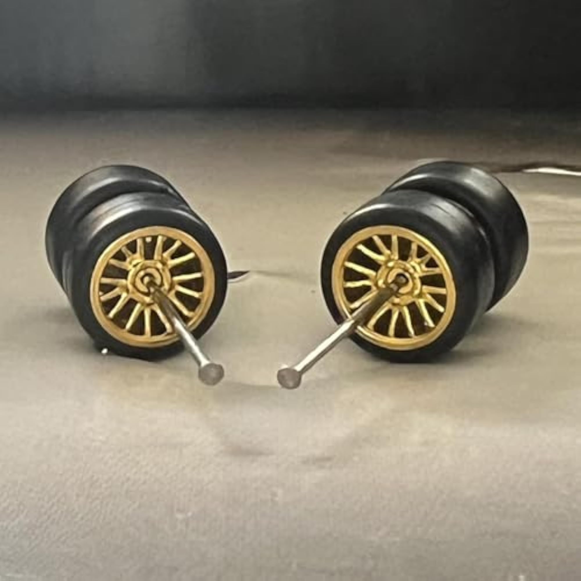 8X 1/64 Scale White Simulation Model Car Wheels
