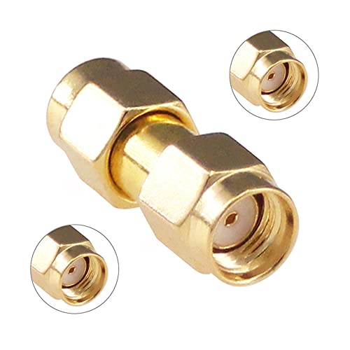 RFaha 6pcs Antenna Adapter RPSMA Male to RP-SMA Male Connector Splitter Converter for Wi-Fi Antenna Radio FPV Drone(F11-6) - Image 3