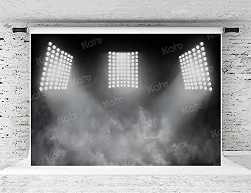 Kate 8X8Ft Sports Stadium Photography Background Artistic Backdrop For Portrait Smoky Grey Spotlight Photo Background #TOP17