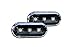 Produktbild goingfast LED Seitenblinker Klar Schwarz Oval Links+Rechts Set Eintragungsfrei
