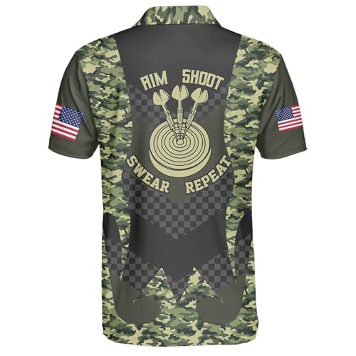 SHAANT Custom Darts Team Polo Shirt, Personalized Dartboard Shirt, Darts Shirts, Dart Jerseys Gift for Dart Players and Teams3