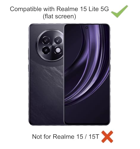 Image of FAD-E Tempered Glass Screen Protector Guard (without camera hole) Compatible for Realme 15 Lite 5G