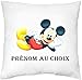 MILLE ET UN KDO Housse de Coussin personnalisée Mickey prénom au Choix