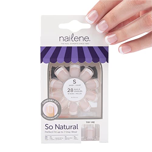 Nailene So Natural Everyday Nails Natural Look Short Pink (77360)