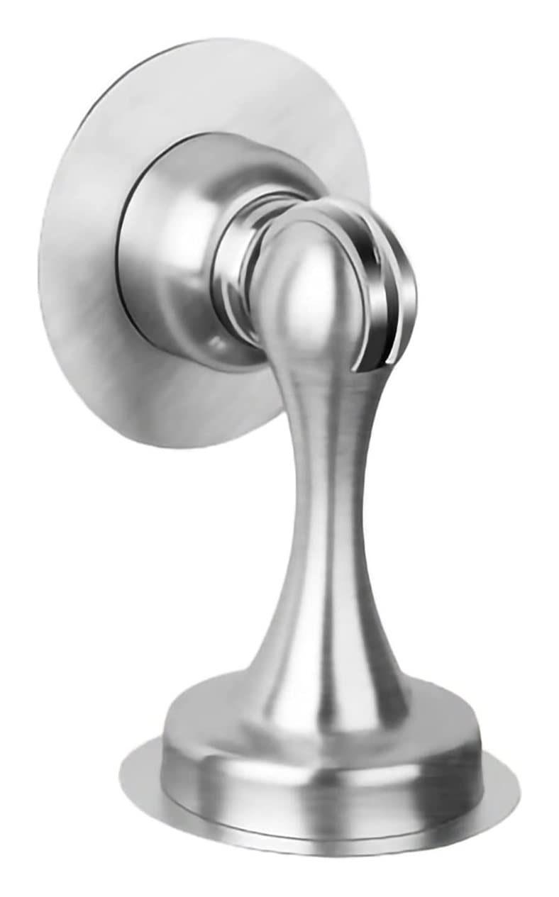 Nvsfzgiyg Silver Door Stopper Doorstops Stoppers,Magnetic Stop Catch,Brushed Nickel Stainless Steel Wall Protector
