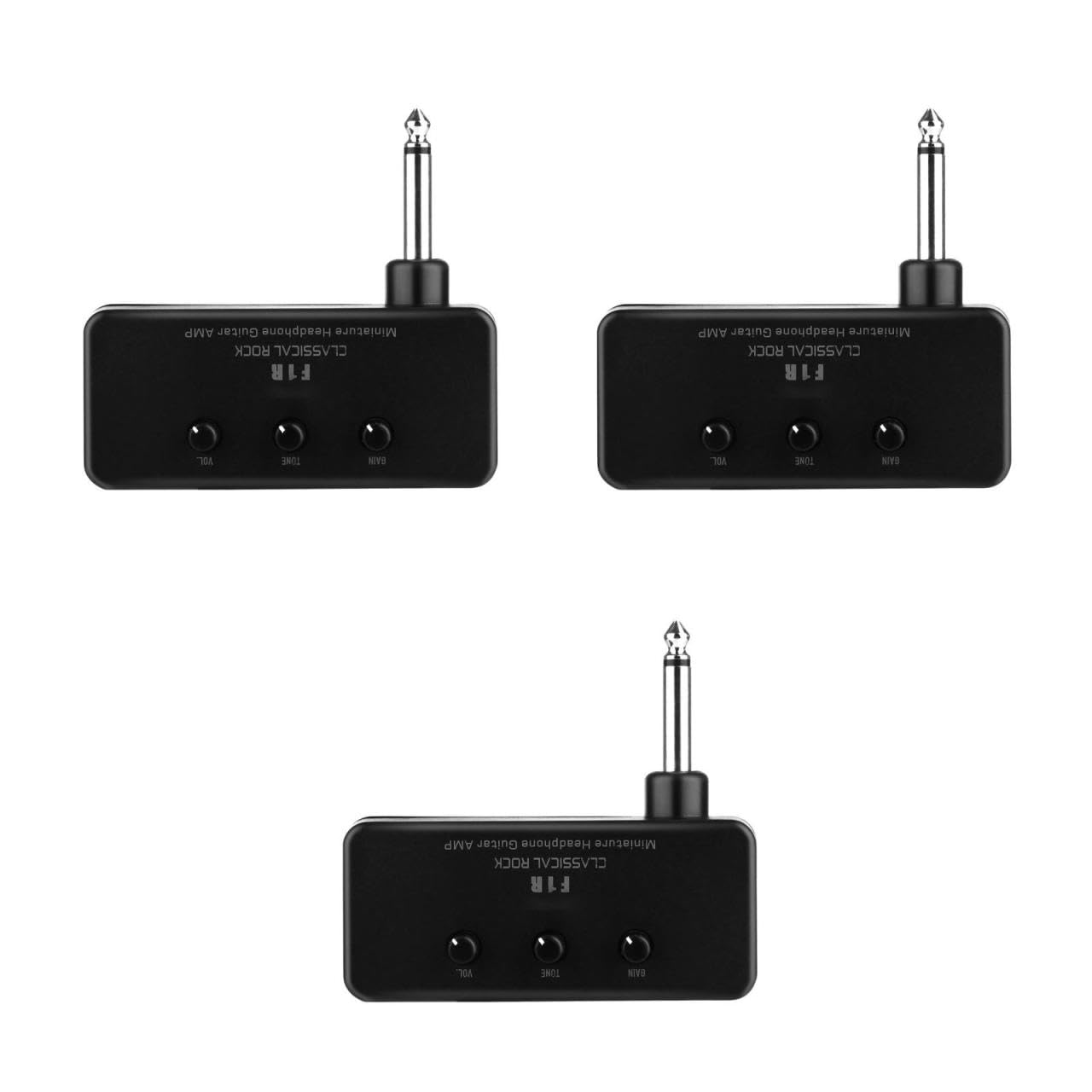 ifundom 3juegos Mini Amplificador De Guitarra Portátil Amplificador De Cabeza Para Auriculares Diseño Compatible Guitarras y Bajos Uso Profesional y Personal Construido Materiales