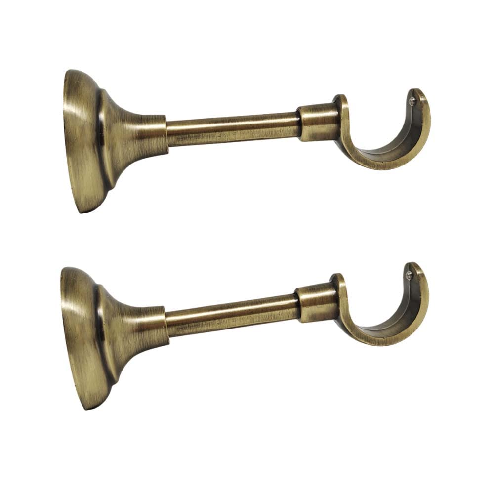 VOLO Set of 2 Pcs Premium Brass Antique Curtain Rod Bracket Finial usefull for Home/Office/School/Hospital etc.-image-18