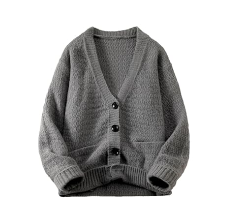 Men's Casual Button Knit Cardigan V Neck Long Sleeve Knitwear Sweater