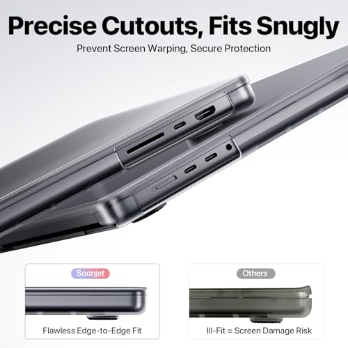Image of Soonjet Matte Case for MacBook Pro 14 inch M5 M4 M3 M2 M1 2026-2021 Laptop