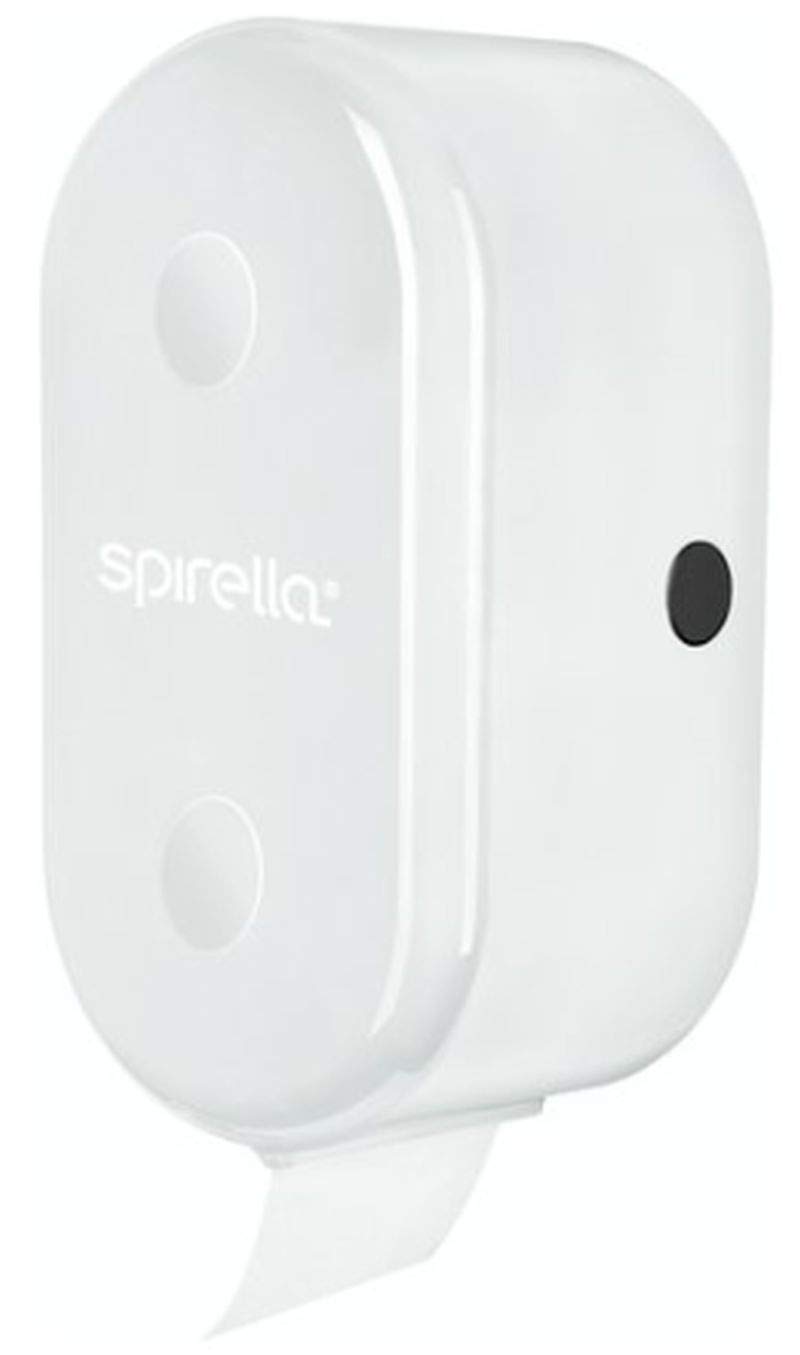 Spirella Toilet Roll Holder + Roll Holder "Cube" for Gluing or Drilling White, 30 x 15 x 13 cm - Image 2