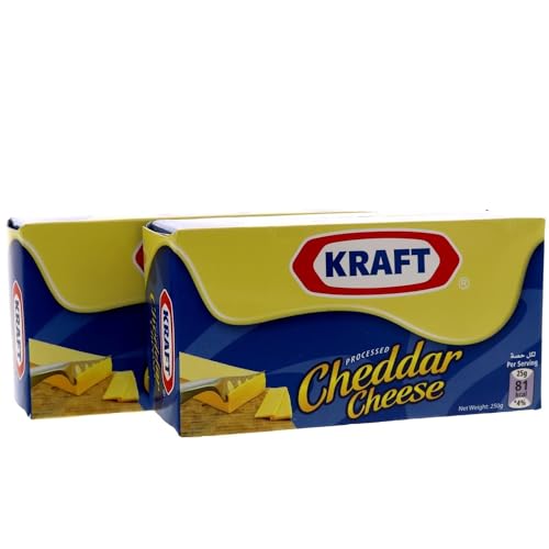 Kraft Processed Cheddar Cheese 2 x 250g
