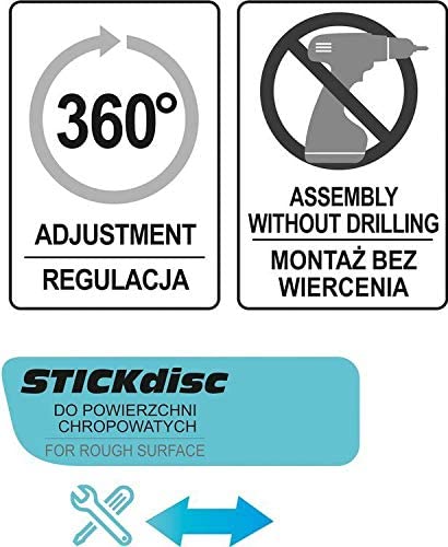 FALA Saugnapf mit 360° drehbarem Duschhalter für Duschkopf, abnehmbarer Duschhalter und wandmontierter Saugnapfhalter