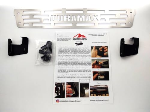 Mountains2Metal Brushed Stainless Duramax Edition Compatible with 2015-2019 GMC Sierra 2500 3500 HD 700-60-3