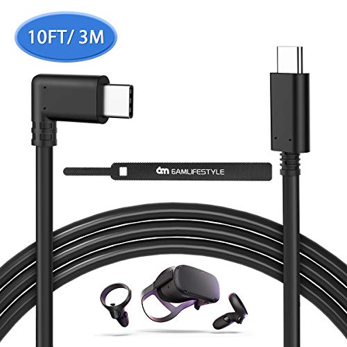 6amLifestyle USB C Ladekabel Super Speed Datenübertragungskabel für Oculus Quest Link VR Schnellladekabel für Handy Tablet Oculus Link Headset Kabel (3 m) ...