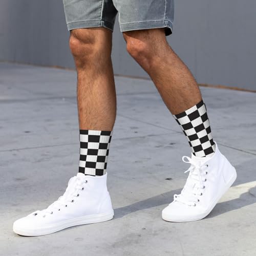 Image of Checkered Socks, Cute Socks for Women for Travel, Running, Daily