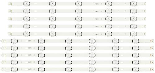 ShopJimmy 6916L-1991A/6916L-1992A LED Backlight Strips (10) 55LB5900-UV 55LF6000-UB New