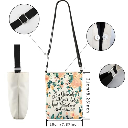 WCGXKO Jehovah Themed Crossbody Bag JW Religion Baptism Gift JW Pioneer Gift2