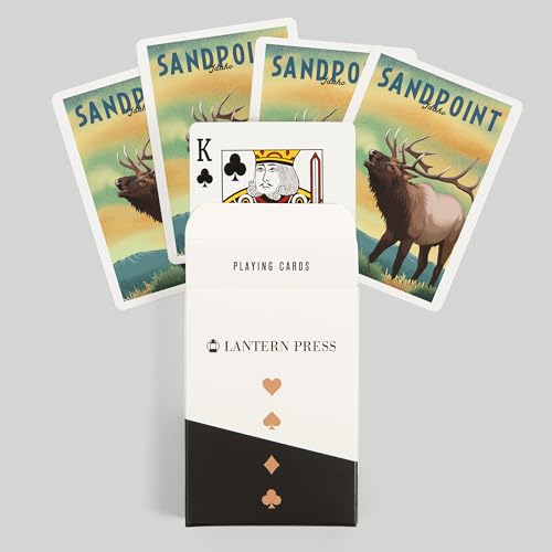 Lantern Press naipes Poker 52 cartas para adultos miniatura 6