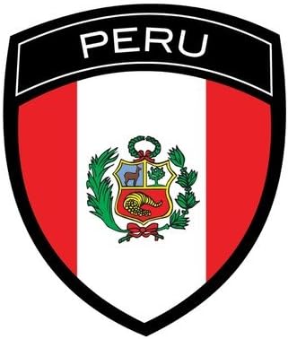 Peru Flag Badge Sticker/Decal