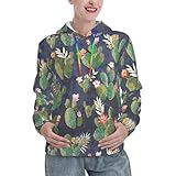 Restez à la mode avec notre sweat à capuche imprimé pour femme, doté de motifs colorés à imprimé complet qui ajoutent une touche jeune et tendance à votre garde-robe. La coupe à épaules tombantes offre un look décontracté, idéal pour toutes les saisons. La capuche réglable avec cordon de serrage offre plus de chaleur et de polyvalence, tandis que la poche avant ajoute de la commodité pour vos essentiels quotidiens
