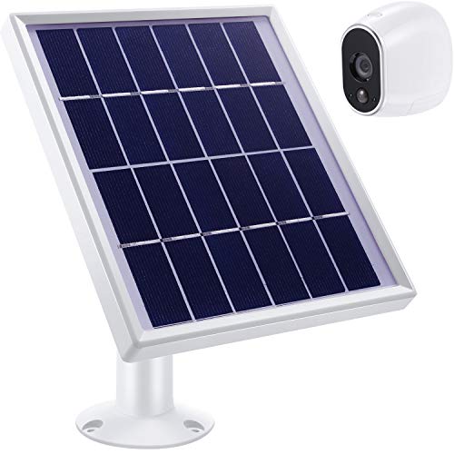 Solar Panel Compatible with Arlo with Adjustable Mount, 12 Feet/ 3.6 m Waterproof Cable and Micro USB Connector, Not Compatible with Alro Pro and Arlo 2 Solar Panel Compatible with Arlo with Adjustable Mount, 12 Feet/ 3.6 m Waterproof Cable and Micro USB Connector, Not Compatible with Alro Pro and Arlo 2