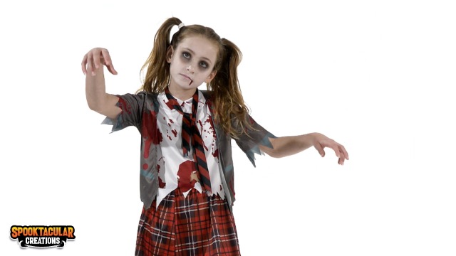 Costume Da Zombie Horror Per Ragazza, Taglia 14/16, Incharacter Costumes, Nuovo Con Etichette