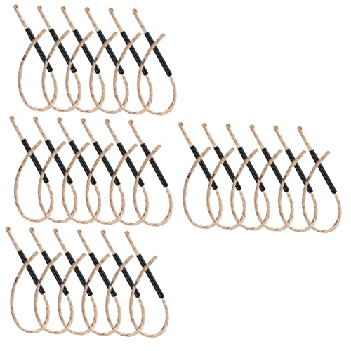 Uonlytech 24 Sets Lightweight Portable Fire Starting Tool Ropes Camping Flame Ropes Survival Gear
