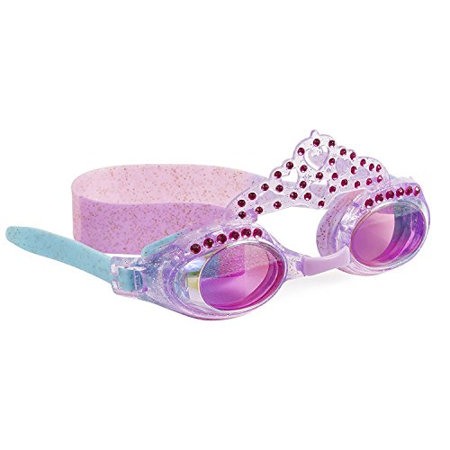 Swimming Goggles for Kids by Bling2O - Anti Fog, No Leak, Non Slip and UV Protection - Fun Water Accessory Includes Hard Case (Pagent Purple)
