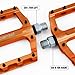 Lightweight Mountain Bike Pedals Aluminum Alloy Bicycle Platform Pedals for Road MTB 9/16