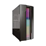 COUGAR Gemini S Iron-Gray/Gemini S IG Mid-Tower with a Full-Sized Tempered Glass Cover and an Integrated ARGB Lighting System That Delivers Everything a Gamer Needs.