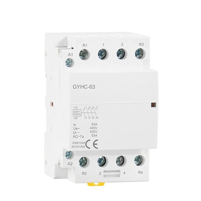 Stycznik modułowy AC 4P 63A 4NO lub 2NC2NO 220V/230V 50/60HZ do szyny DIN (4P 63A 2NO2NC 220V)