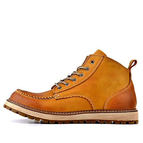 Preisvergleich Produktbild Dingziyue Herrenschuhe Tooling Stiefel Martin Stiefel Mode Herrenstiefel Arbeitsstiefel Outdoor-Stiefel (Color : Black, Size : 39)