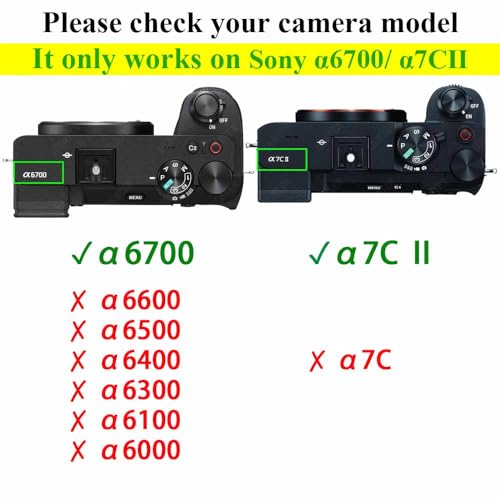 ULBTER Screen Protector for Sony Alpha A7C II A7CR A6700 7C II A7CII 6700 A7C R Camera & Hot Shoe Cover 0.3mm 9H Hardness Tempered Glass Cover Anti-Scrach Anti-Fingerprint Anti-Bubble [3+2 Pack]